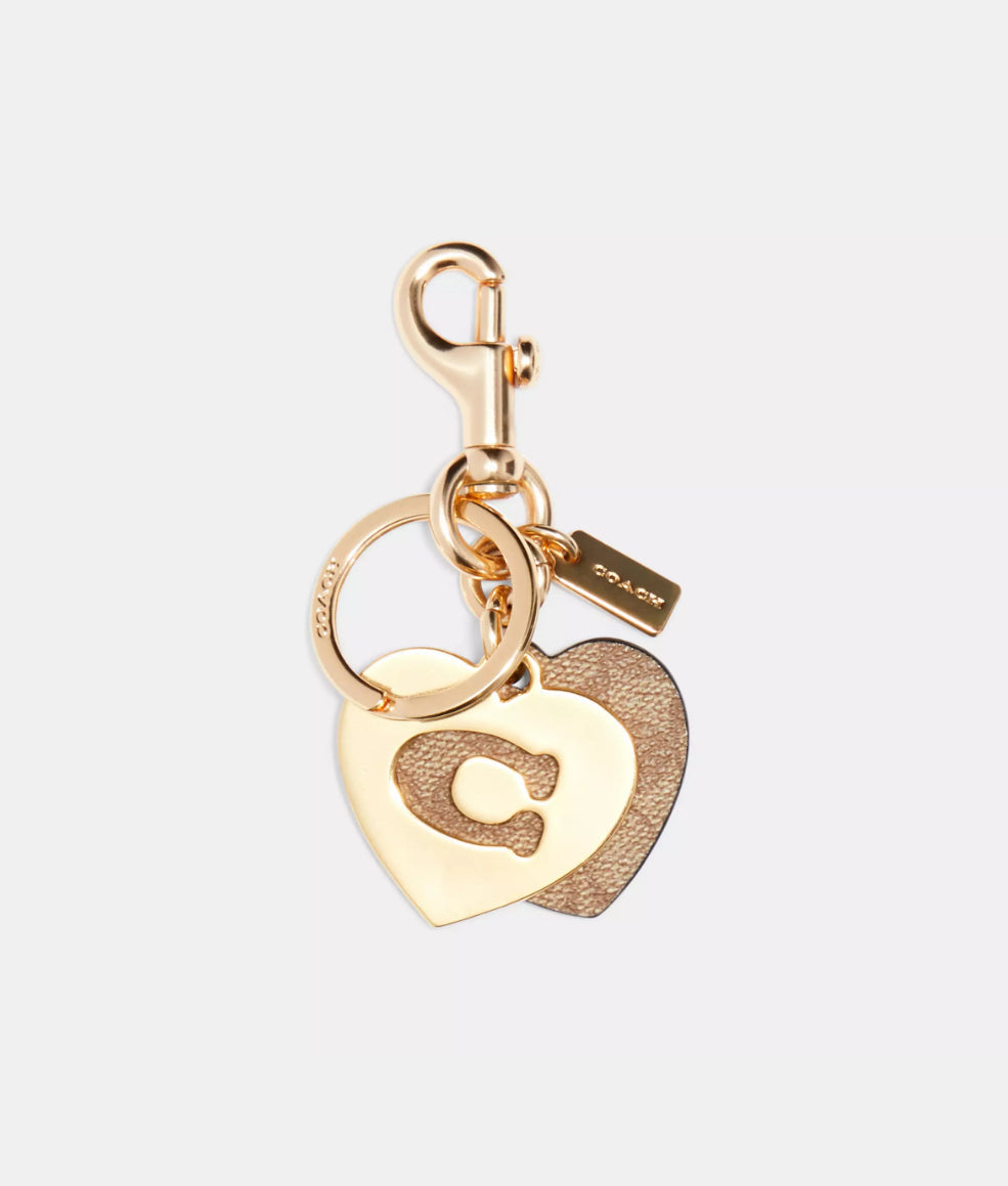 NWT Coach Signature Hearts Key ring For Wallets, Purses, Bags