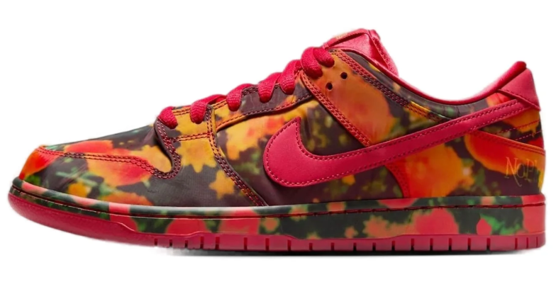 Nike SB Dunk Low The Wizard of Oz Poppy Field Skate Sneakers