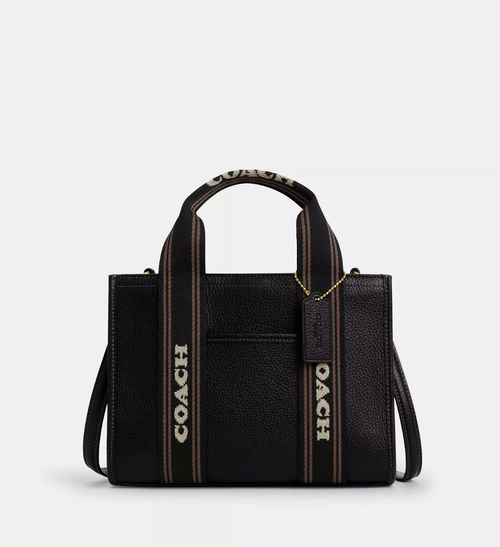 NWT Coach Leather Smith Tote Bag 24 in Black