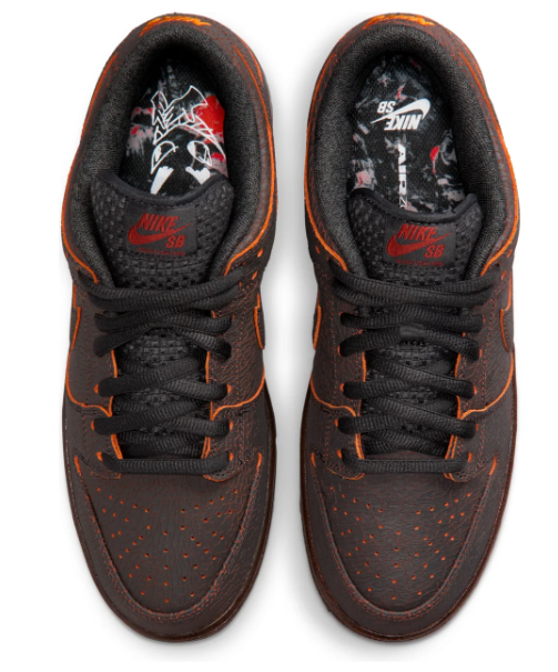Nike SB Dunk Low Krampus Crackled Leather Sneakers HV1668-001