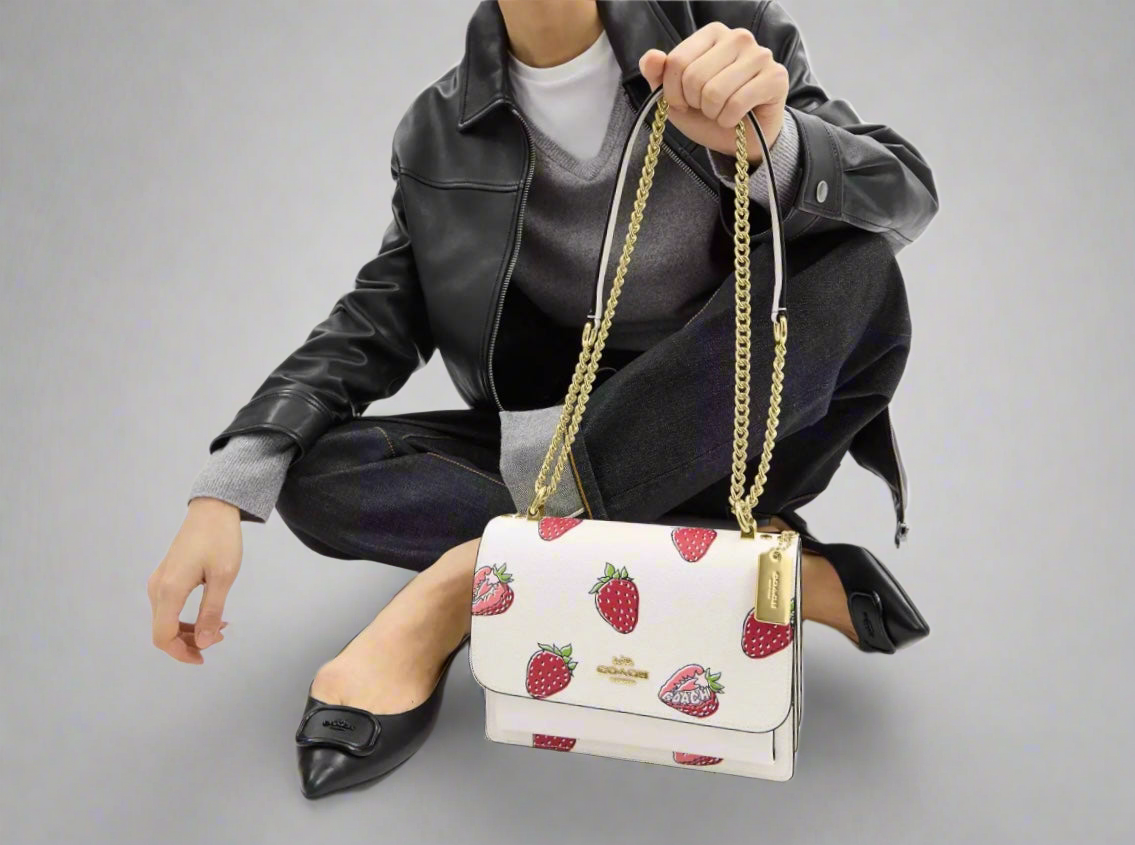 NWT Coach Klare Crossbody With Strawberry Print