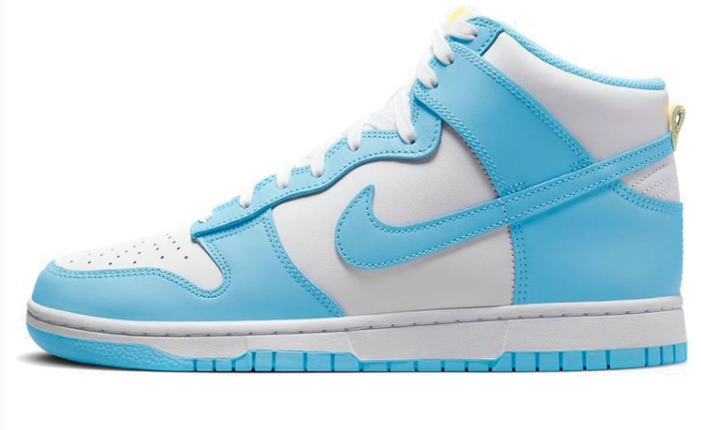 Nike Dunk High Blue Chill White and Yellow DD1399-401