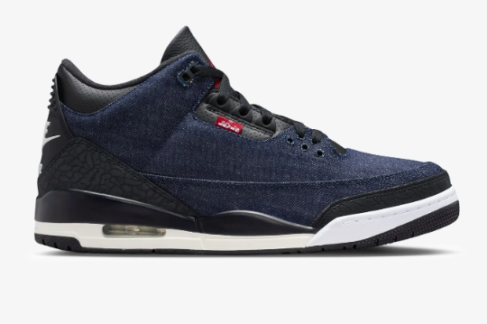 Air Jordan 3 Retro × Levi’s® – Indigo Gym Red
