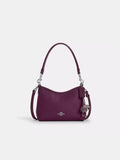 NWT Coach Leather Laurel Small Shoulder Bag With Flower Charm
