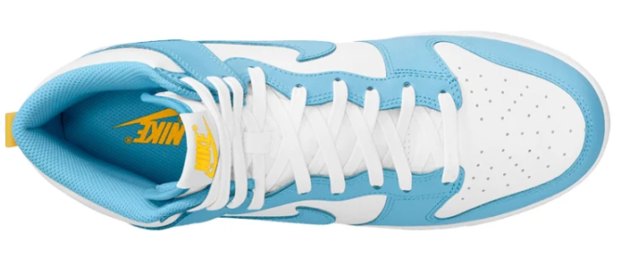 Nike Dunk High Blue Chill White and Yellow DD1399-401