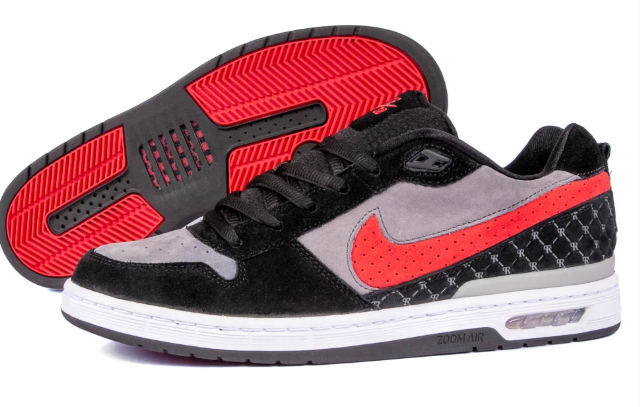 Nike SB Paul Rodriguez Zoom Air Low Black Red Grey IM7147-100