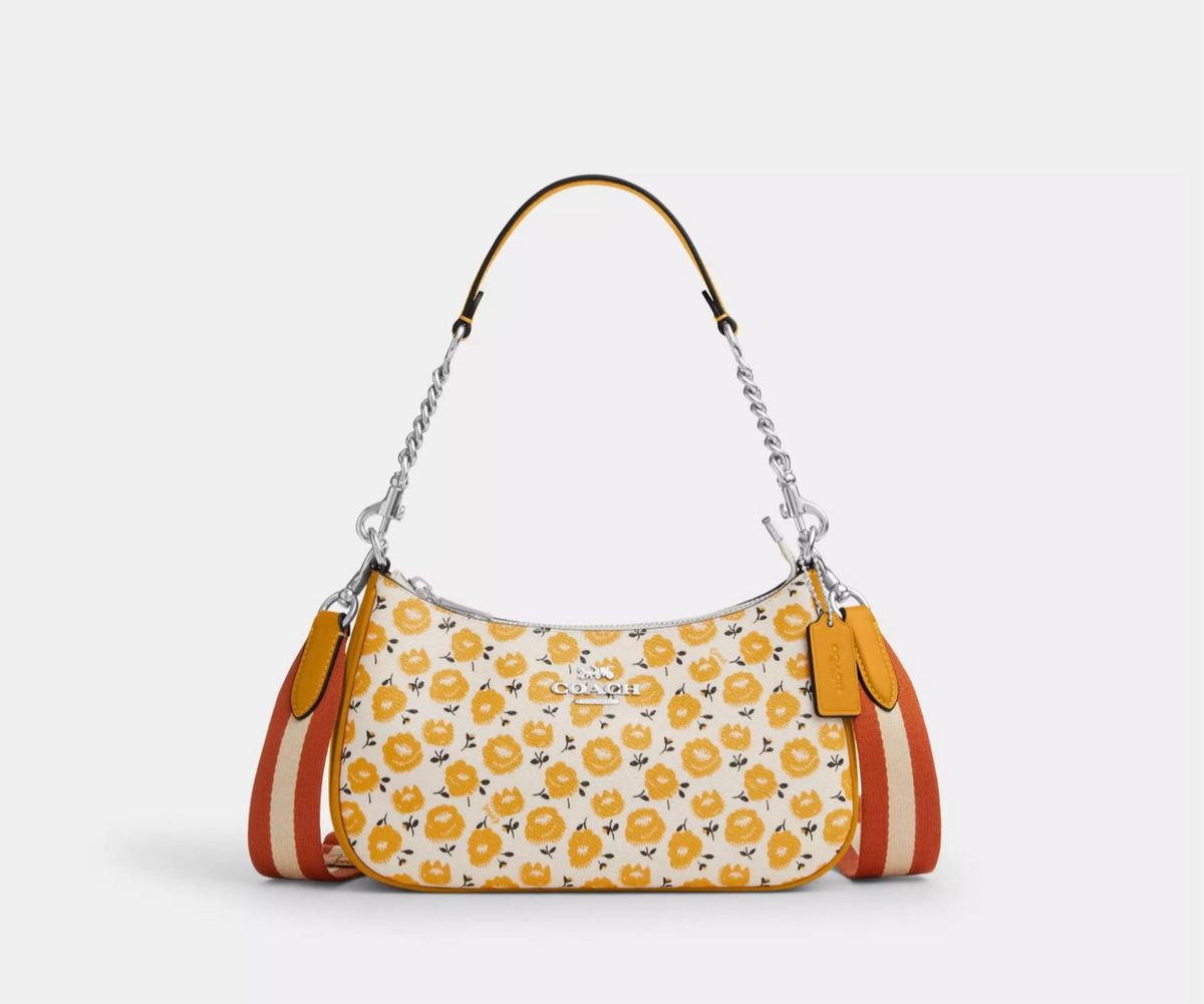 NWT Coach Teri Shoulder Bag With Floral Print