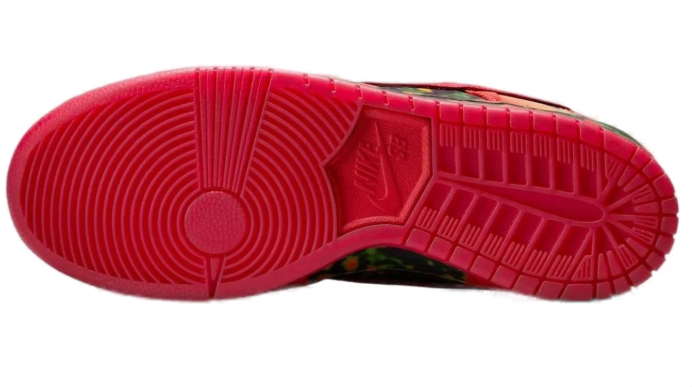 Nike SB Dunk Low The Wizard of Oz Poppy Field Skate Sneakers
