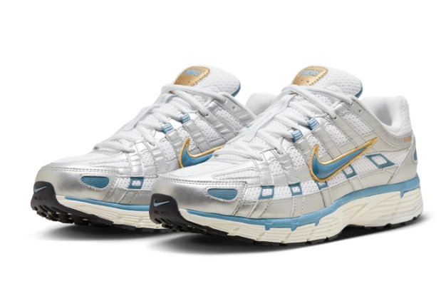 Nike P-6000 Men's Metallic Silver Aegean Storm Sneakers