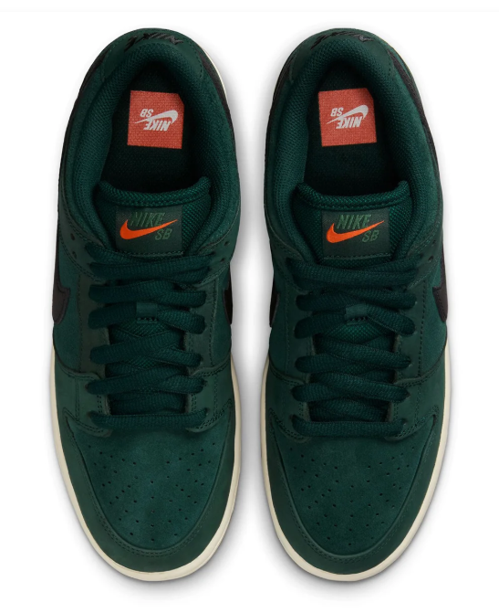 Nike SB Dunk Low Orange Label Deep Fir Gum Sole Skate Shoes
