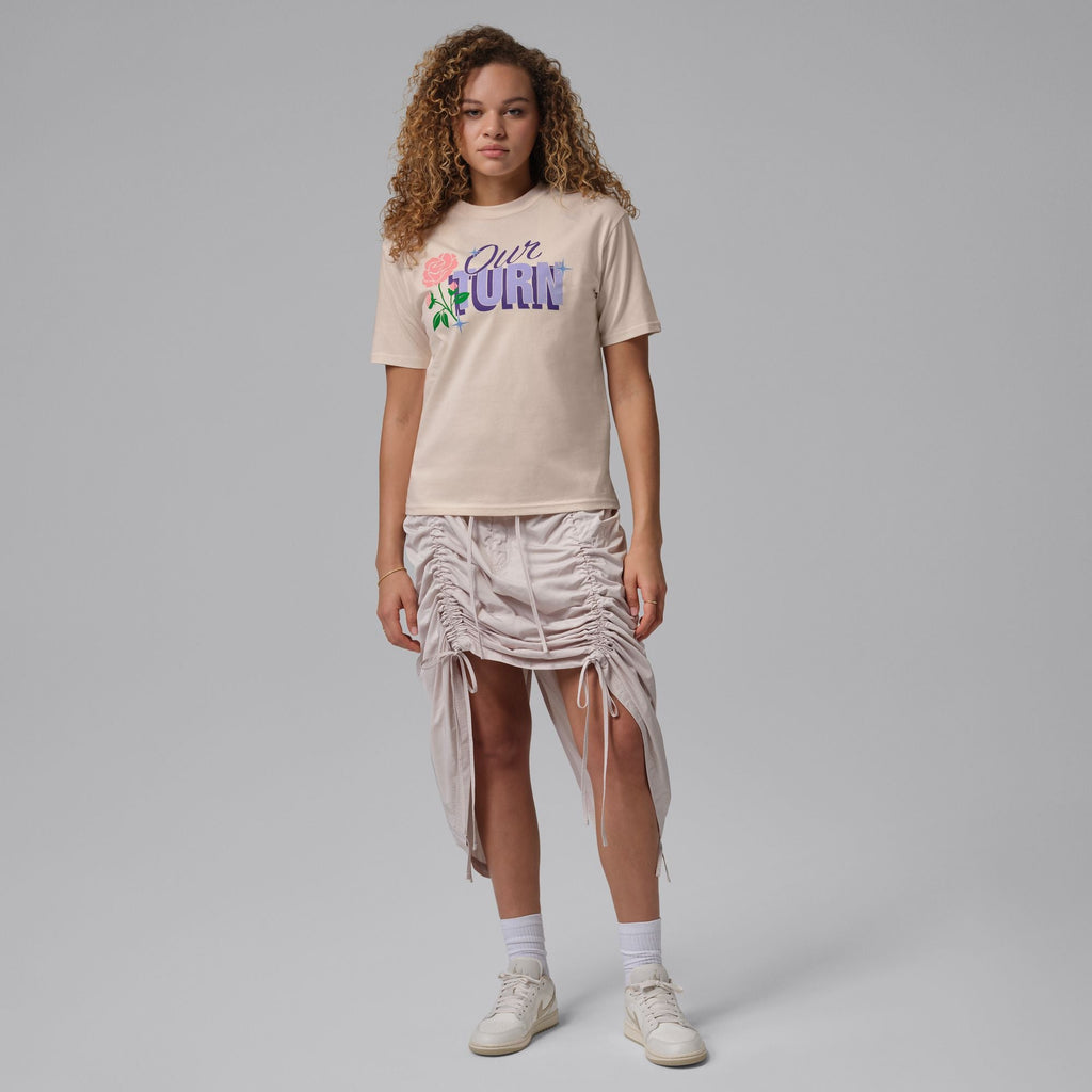 Womens Jordan “Our Turn” Graphic T-Shirt - Chalk