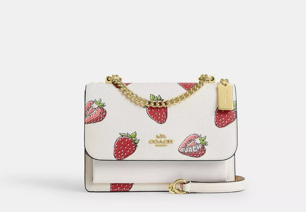 NWT Coach Klare Crossbody With Strawberry Print