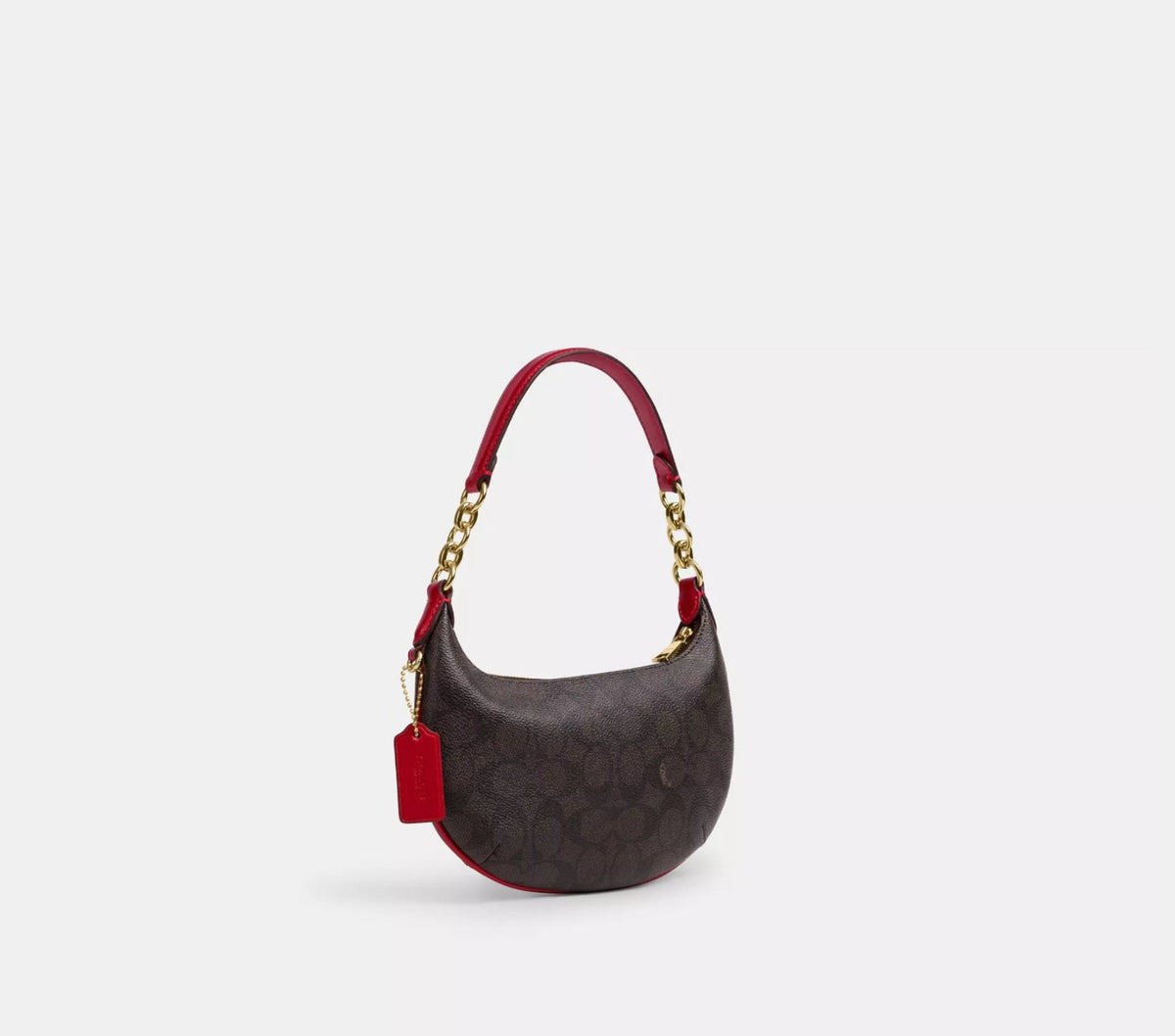 NWT Coach Mini Payton Bag With Signature Canvas & Leather