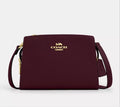 NWT Coach Gia Crossbody Leather Bag In Wine