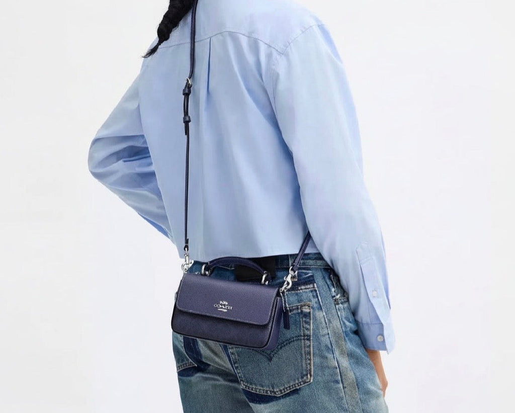 NWT Coach Mini Josie Top Handle Bag In Signature Canvas