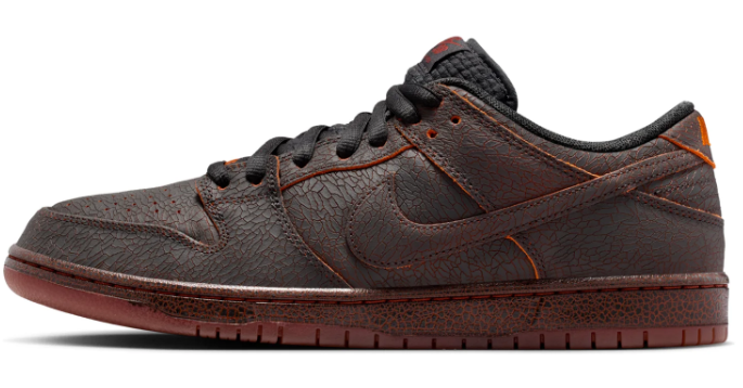 Nike SB Dunk Low Krampus Crackled Leather Sneakers HV1668-001