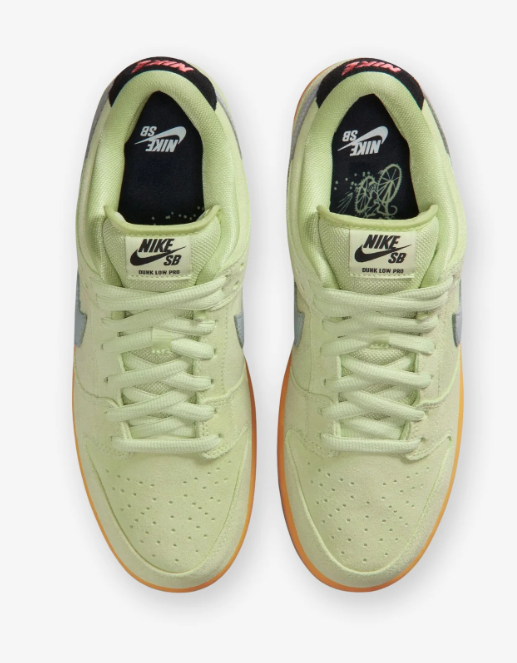 Nike SB Dunk Low Pro Light Liquid Lime Skate Sneakers HQ1626-300