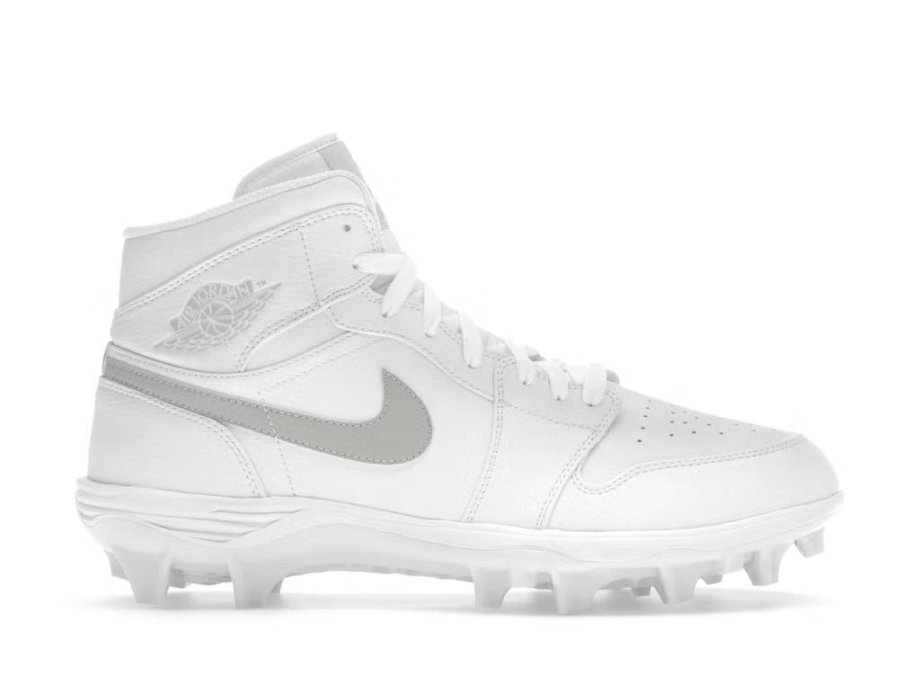Air Jordan 1 Mid TD Cleat White Grey Fog