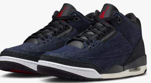 Air Jordan 3 Retro × Levi’s® – Indigo Gym Red