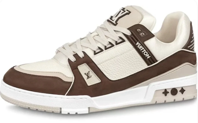 Louis Vuitton LV Trainer Sneakers Black White Monogram Leather Denim