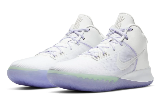 Nike Kyrie Flytrap 4 EP White and Purple Pulse Basketball Shoes